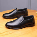 【genuine soft leather】new fashionable versatile formal leather shoes for dad, men's leather shoes for business, work, and security