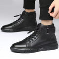 Spring/summer new men's leather shoes - versatile korean style, british fashion, trendy men's shoes, business martin boots, lace-up casual shoes