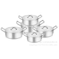 Ready-to-ship 7-piece sandblasted aluminum cookware set - direct from african manufacturer - wholesale aluminum sandblasted pots & frying pans