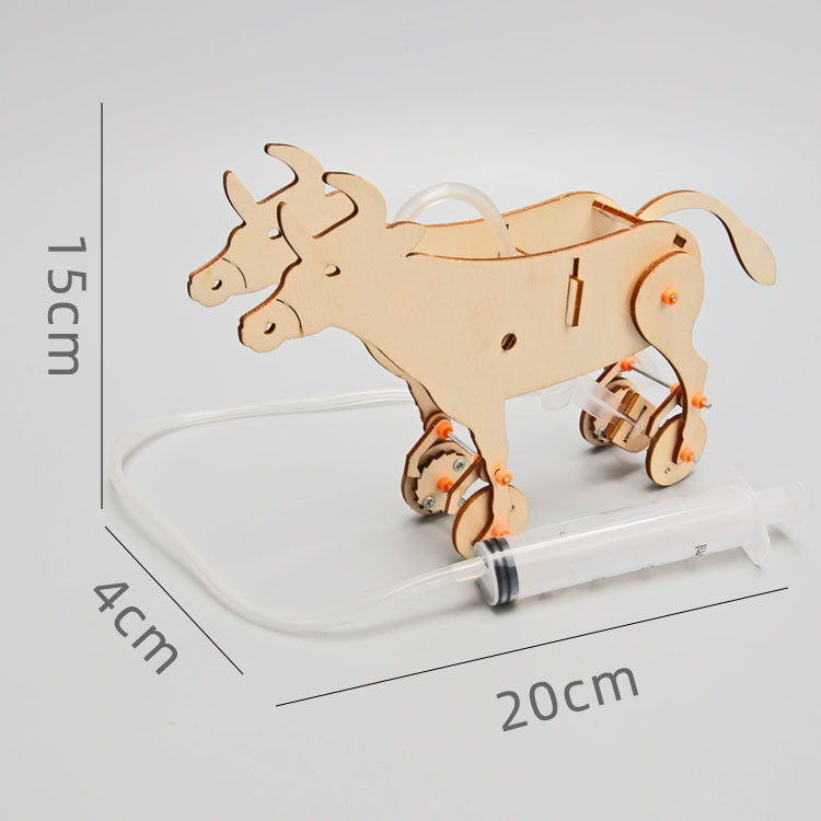 Science and technology small production air pressure cow DIY handmade primary school students stem education science experiment teaching aids wholesale
