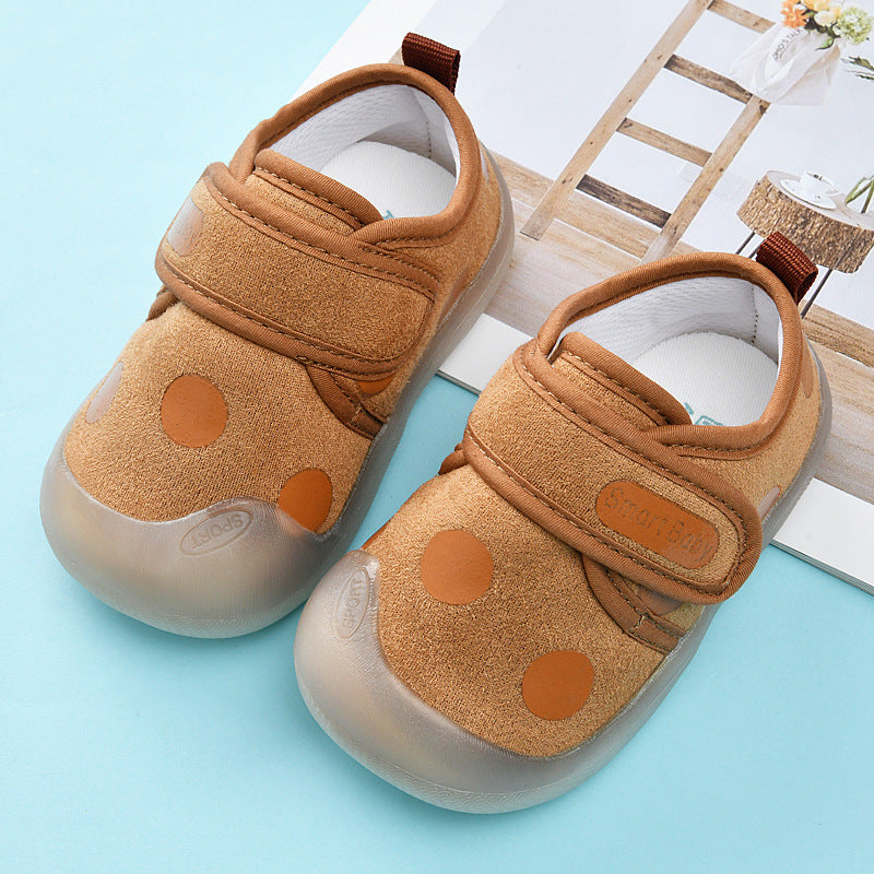 autumn collection: new fall toddler shoes for baby girls (0-1-3 years) - fabric spring/autumn first walker shoes for baby boys