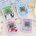 handheld virtual digital pet game console keychain pendant kids mini interactive development toy