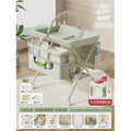 Green [maa+ top-tier model] [four-sided enclosure + double-layer storage baskets * 2] (one-click folding + toy rack + five-level adjustment + clothes drying rack + storage shelf + universal wheels)