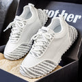 2025 winter men's trendy casual shoes: versatile, breathable mesh, fashionable soft sole, lightweight korean style running sneakers