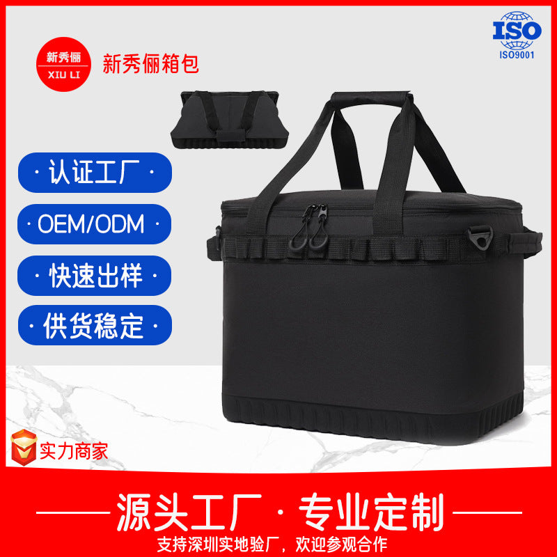 Outdoor tote bag Anti-collision storage box Camping waterproof grocery bag Cutlery Kitchenware storage bag Multifunctional picnic bag