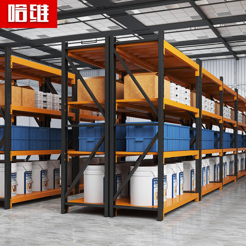 Storage Heavy-duty shelves Commercial warehouses Multi-layer shelves Household express storage Iron racks Display Floor wholesale