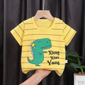 Kids' short-sleeve pure cotton summer new arrivals : boys' t-shirts, baby cartoon girls' short-sleeve korean style tops, children's clothing