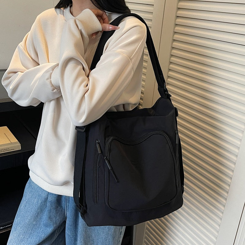 2025 new casual versatile tote bag multi-purpose travel backpack large capacity student commuter shoulder crossbody bag