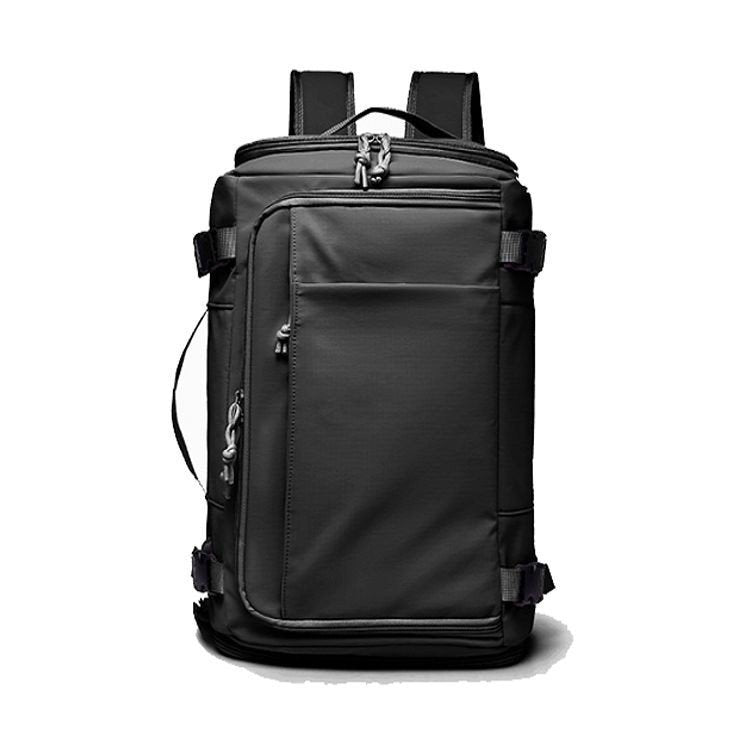 Cross-border box open bag outdoor simple backpack breathable burden reduction shoulder back large capacity men's bag USB independent shoe compartment