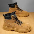 Men's martin boots: new 2025 spring collection - workwear high-top motorcycle boots, british style, waterproof, slip-resistant, soft leather men's shoes