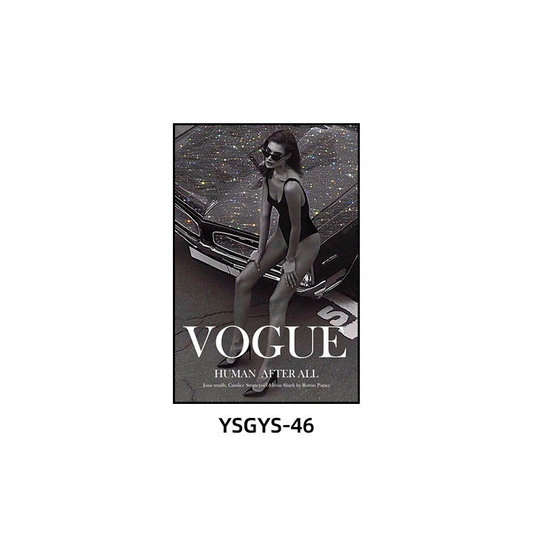 ins wind hanging painting clothing store background wall fashion decorative painting living room advanced sense flash diamond painting bathroom coffee shop