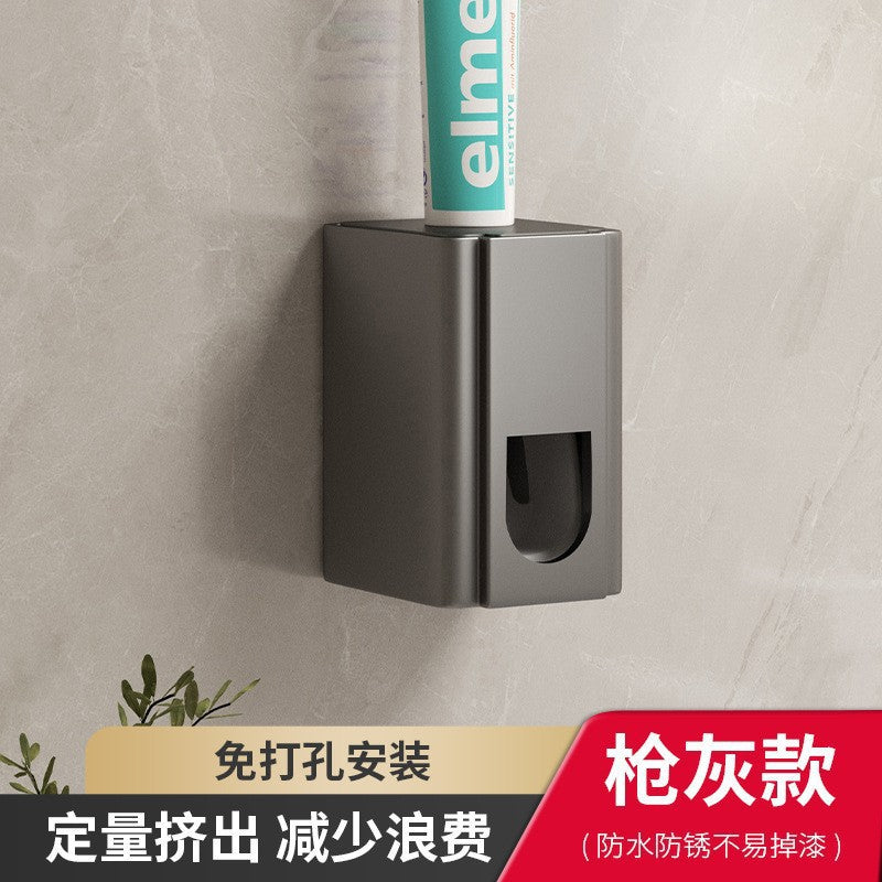 Toothbrush holder - no drilling required, wall-mounted toothbrush and rinse cup set, bathroom wall-mounted electric toothbrush rack