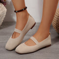 New arrival: women's lightweight fashionable knitted mesh flats - breathable, slip-on, perfect for work or casual wear