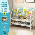 Movable children's bookshelf storage rack floor-standing home simple bookcase toy organizer baby reading picture book stand