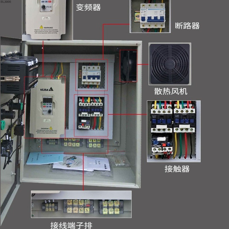 New energy frequency conversion control cabinet High and low voltage complete set of distribution cabinet Distribution box Frequency conversion intelligent electrical cabinet Control cabinet