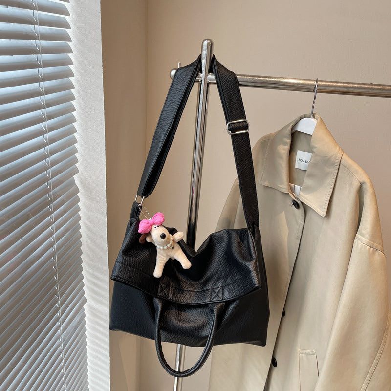 Cross-border large-capacity bag women's summer 2025 new versatile messenger bag casual shoulder commuter tote bag