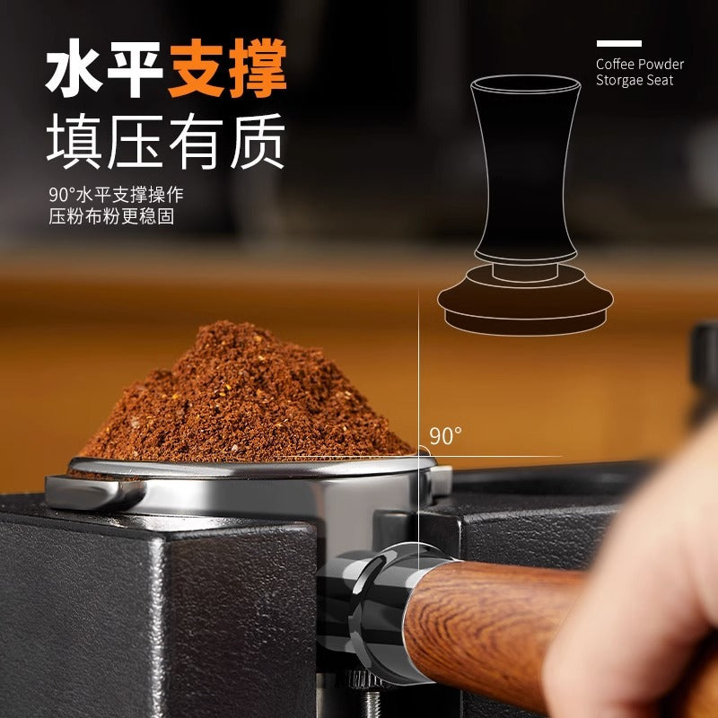 Stainless steel coffee distributor & tamper combo - all-in-one set for home use