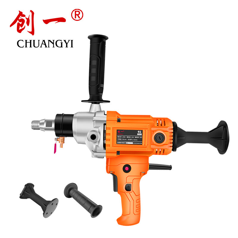 Chuangyi water drilling machine concrete high power dual-purpose drilling machine manual one-word air conditioning drilling machine opening table