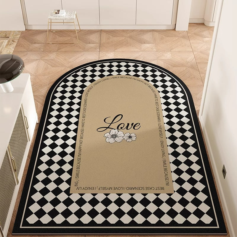 High-end doormat for entryway, home anti-slip floor mat,  new style, minimalist modern luxury, no-wash