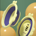 Newborn washbasin can be hung cartoon basin kids washbasin for home foldable baby washbasin export plastic basin