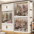 Installation-free children's wardrobe, multi-layer baby clothing storage cabinet, for home bedroom foldable storage cabinet, baby wardrobe