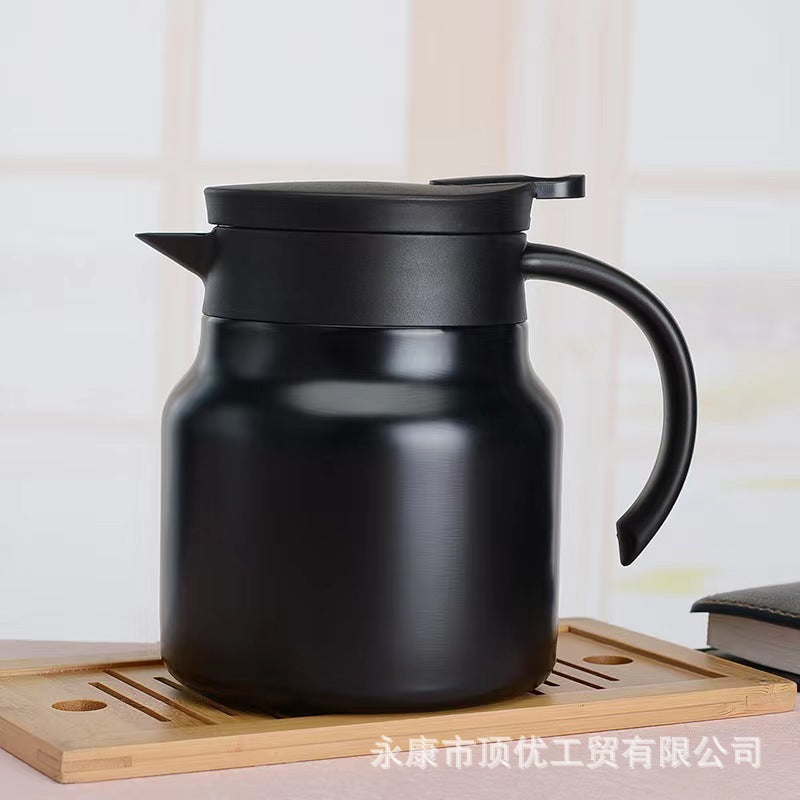 316 high-looking stewing teapot wholesale double-layer vacuum coffee pot extra-long heat preservation white tea stewing pot with engraved logo