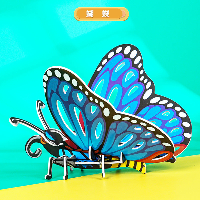 KT Butterfly Technology Small Production Insect Cognition Handmade DIY Puzzle Primary School Student Science Experiment Material Package