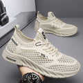 Men's winter 2025 new collection: breathable, hollow-out casual mesh shoes - versatile, soft sole, durable, running, mesh athletic trendy sneakers