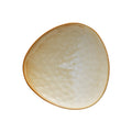 Personalized ceramic retro stoneware ceramic tableware triangular dessert plate restaurant hotel business ceramic salad plate