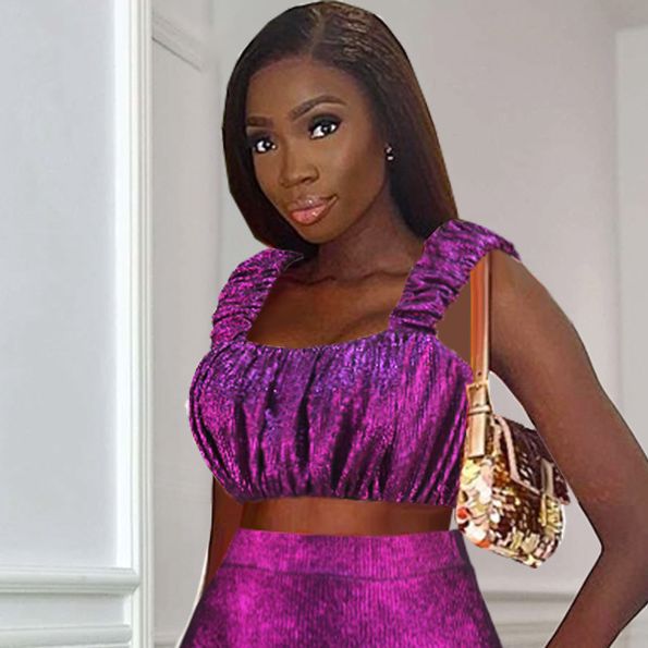 AM030538T Autumn Fashion Chest Wrap Short Top, Sexy Party Style Versatile Small Vest Camisole