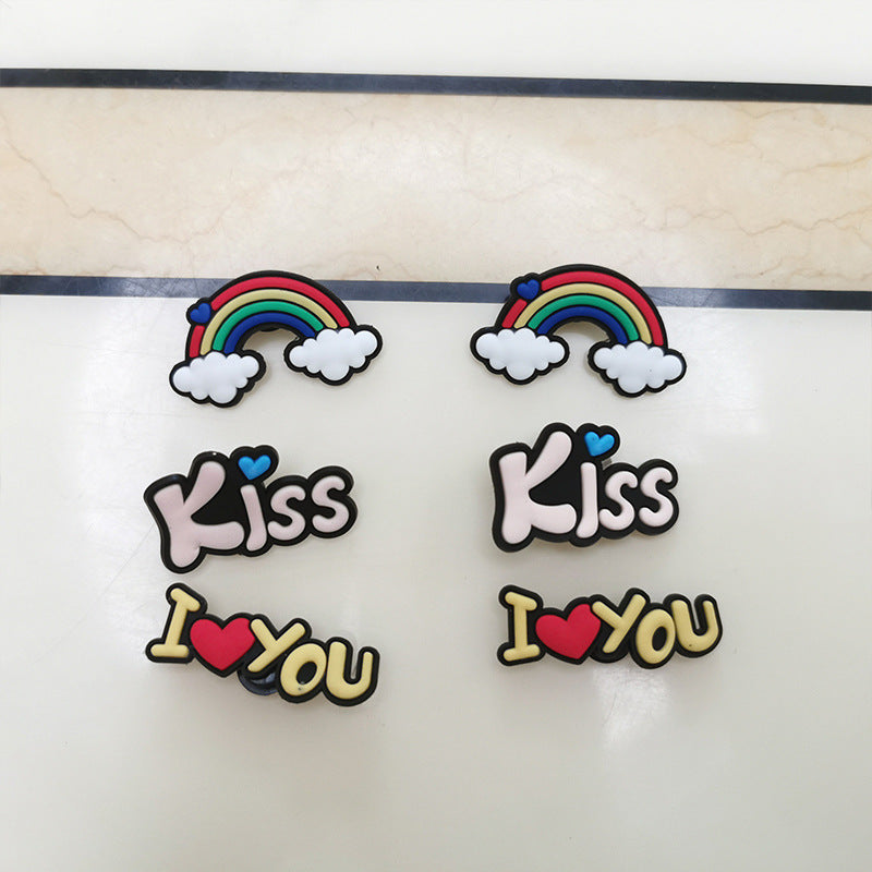 Diy accessories sweating dog cinnamon dog clog shoe flower ornaments shoe buckle cute cartoon detachable shoe flower buckle wholesale