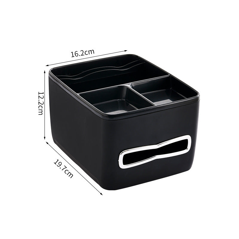 Car storage box Multifunctional car storage box Water cup rack Large capacity Portable tissue box in the car