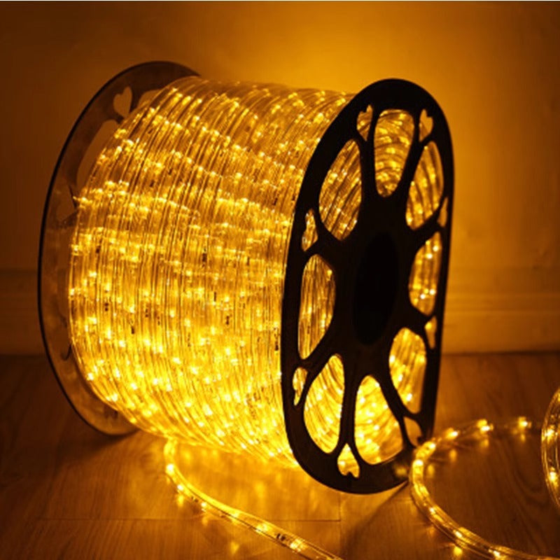 Lighting light strip hotel B & B LED rainbow tube round two-wire light festival decoration flexible outdoor ambient light super bright
