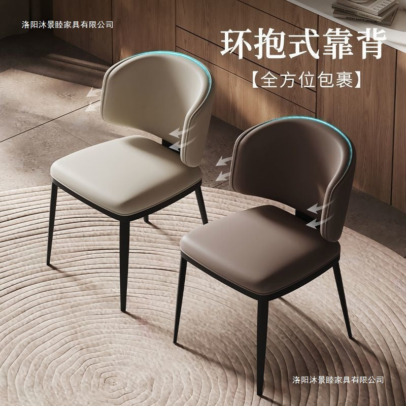Italian normcore dining chair scandinavian chair modern casualfor home back chair accessible luxury dining table chair upholstered chair