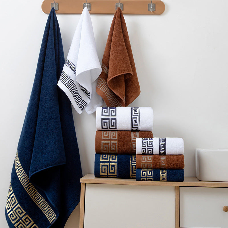 Pure cotton towel bath towel for home towel large soft absorbent adult cotton face towel for women and men bath