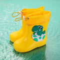 Yellow [elastic button] eggshell dragon - fleece lined