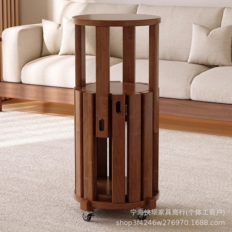 Four-in-one solid wood stool for home stackable low stool combination high round stool stacking stool restaurant stacking bench spare