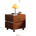 Rotatable drawer chest sofa side table solid wood creative light luxury mid-century style drawer storage cabinet bedside table