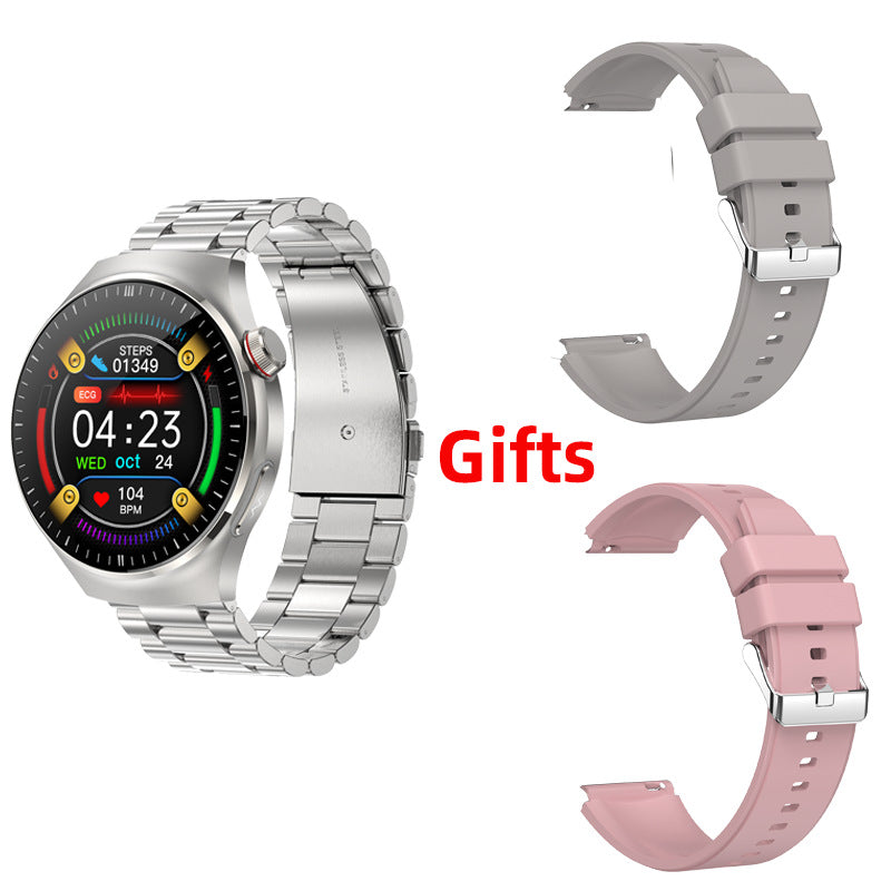 Ultra-long battery life non-invasive blood glucose smartwatch with precision monitoring of internal organ health, uric acid, blood pressure, and lipid levels, featuring bluetooth calling