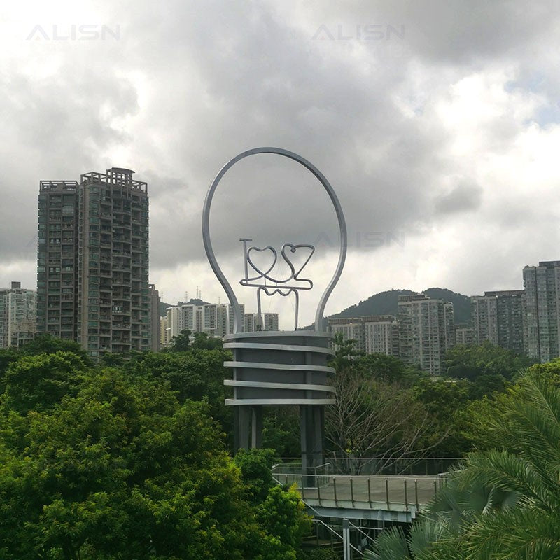 Big light bulb cultural tourism night tour landscape light Meichen installation space art park scenic landscape lighting installation