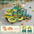 Electric engineering rail car sliding train parking lot car breakthrough adventure boy educational kids toy