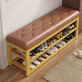 For home shoe changing stool, door can be used as a seat, entrance shoe rack, entrance shoe changing stool, soft cushion, accessorize iron shoe cabinet