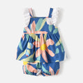 Korean style baby girl printed outfit set - new summer collection - trendy and chic short-sleeve set for toddlers