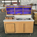 Mizumura bibimbap commercial buffet table bibimbap table snack catering hot pot barbecue restaurant refrigerated and sterilized buffet