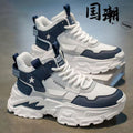 Men's youth sports shoes 2025 new winter collection: knob-lock running shoes, shock-absorbing casual shoes, breathable men's footwear
