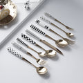 Minimalist ceramic stainless steel steak knife and fork set - trendy ins style cutlery, creative fruit forks, western dinnerware wholesale
