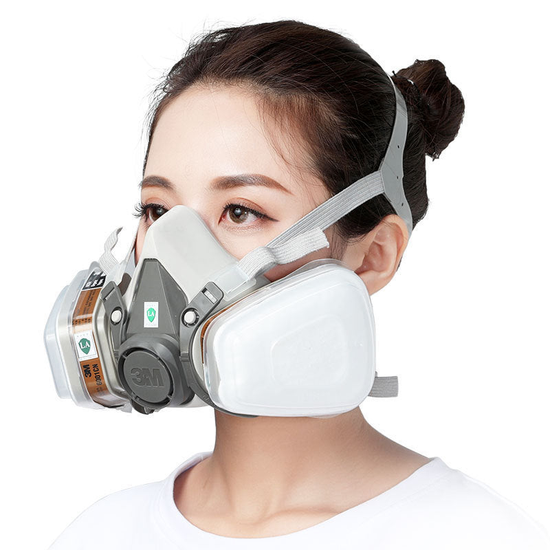 3m6200 half mask, double filter box rubber mask, chemical experiment protection 3M protection products wholesale wide