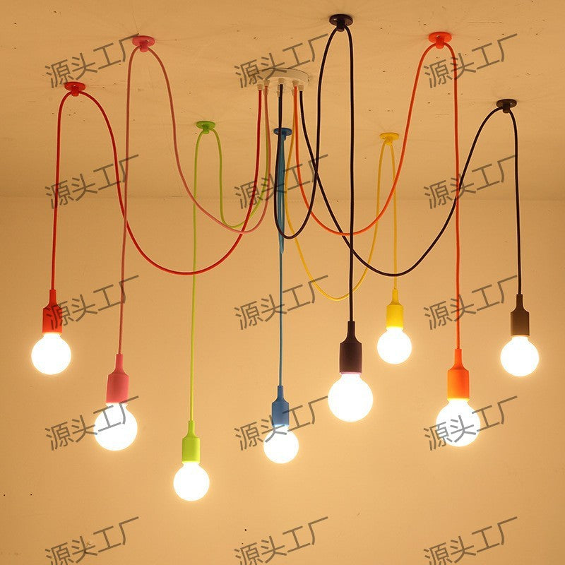 Tiannu loose flower chandelier guest dining room bedroom creative personality European interior modern simplicity multi-headed spider lamp minimalist