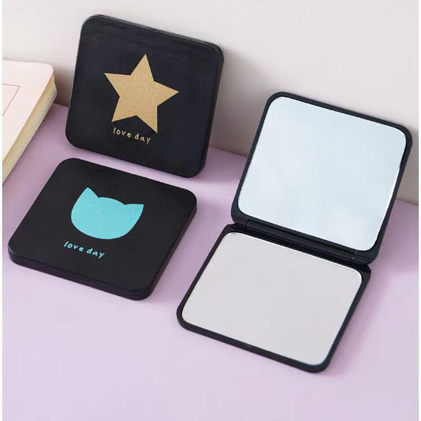 Mirror Makeup Body Mirror Hand Makeup Mirror Mini Convenient Handle Mirror Dormitory Princess Mirror Makeup
