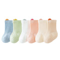 Babylon class a socks combed cotton breathable boneless baby knee socks socks candy color ear lifting newborn socks